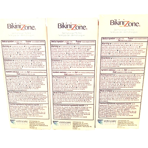 Bikini Zone Shaving 2% Lidocaine Cream Ingrown Hairs Razor Burn Itching - Picture 3 of 4